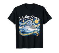 Girls Gone Cruising Viaje de Vacaciones en Crucero Van Gogh 2026 Camiseta