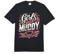 Girls Gone Muddy Mud Run Princess Comfort Colors Adult Heavyweight T-Shirt