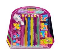 Girls Hair Styling Decorations, Cute Hair Accessories for Braiding, Cartoon Hair Braiding Set, Decorative Hair Beads for Styling, Hair Ornaments for Girls Hairstyles, Vibrant Kids Hair Beads Set