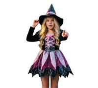 Girls Halloween Outfit For Dress Up Party And Trick Or Treating (5-Multicolour, 120)