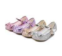 Girls High Heels Dress Mary Jane Shoes Kids Glitter Bow Princess Sandals Teen Girls Sparkly Crystal Dress Flats Tap Ballet Shoes Youth Party Wedding Birthday Loafers