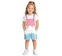 Girls Ice Print Overalls Shorts Romper Jumpsuit Summer Outfit Toddler Baby Casual Wear (6-7 Years)
