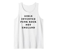 Girls Invented Punk Rock Not England - Green Camiseta sin Mangas