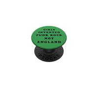 Girls Invented Punk Rock Not England - Green PopSockets PopGrip Adhesivo