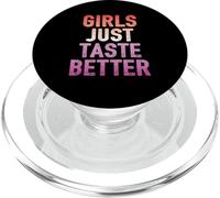 Girls Just Taste Better - Divertidas Banderas de Orgullo lesbiano PopSockets PopGrip para MagSafe