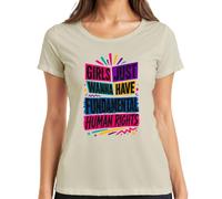 Girls Just Wanna Have Fundamental Statement - Camiseta para mujer, naturaleza, M