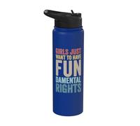 Girls Just Want To Have Fundamental Rights Equidad Feminista Stainless Steel Insulated Water Bottle