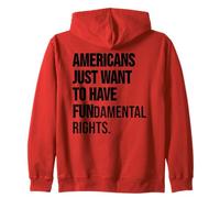 Girls Just Want to Have Fundamental Rights Women Human Right Sudadera con Capucha