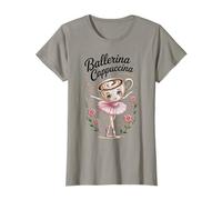 Girls Kids Meme Italian Brainrot Ballerina Cappuccina Camiseta