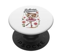 Girls Kids Meme Italian Brainrot Ballerina Cappuccina PopSockets PopGrip Adhesivo