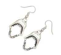 Girls Lady Jewelry Shark Skull Dangle Earrings Unique Fashion Earring for Party Banquet