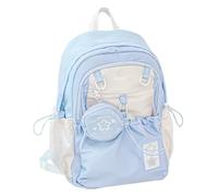 Girls Large Capacity Backpack, Multi-Pocket Schoolbag, Stylish Casual Design, Spacious Storage Bag, Daily Use Backpack for Teen, Adults, Friends, Students, 16.73x12.59x6.69 inches