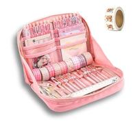 Girls Large Pencil Case Teenage, Big Capacity Pencil Case 3 Compartments, Cute Pencil Cases, Stationery Pouch for Girls (Pink 3)