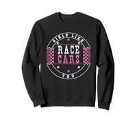Girls Like Race Cars Too Bandera de Carreras a Cuadros Motorsport Sudadera