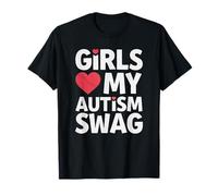 Girls Love My Autism Swag, divertido, concientización sobre niños autistas, jóvenes Camiseta