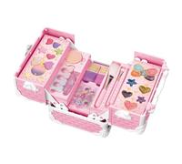 Girls Makeup Kit for Holidays, Portable Makeup Vanity Toy, Kids Role-Playing Makeup Set, Makeup Toy for Birthday, Stylish Makeup Storage Case Makeup Kit for Little Girls