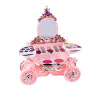 Girls Makeup Set, Kids Play Cosmetic, Compact Toys with LED Creative Realistic Look Fun Accessories Children Pretend Beauty Kit for Daughter and Granddaughter