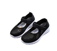 Girls Mary Jane Trainers Kids Slip on Shoes School Sneakers,Mesh Walking Running Shoes Comfortable Air Cushion Sport Trainers for Toddler/Little Kid/Big Kid