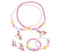 Girls Necklace Bracelet 10pcs Jewelry Set Little Girl Unicorn Personalized