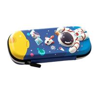 Girls Pencil Case - 3 Layer 3D Astronaut Cat Bag | Cute Animal Pen Pouch with Spacious Storage Compartments for Kids Students Home School Birthday Holiday Stationery Supplies Marker Ruler Organizer