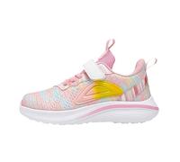 Girls Running Trainers Kids Mesh Wide Fit Tennis Sneakers Easy Fasten Athletic Football Walking School Gym Breathable Lightweight Joggers Footwear for Little/Big Kid