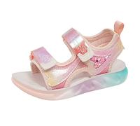 Girls Sandals Kids Anti-Slip Open Toe Adjustable Strap Walking Shoes Breathable Outdoor Water Shoes Summer Barefoot Shoes Lightweight Qucik Dry for Swim Pool Beach