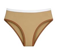 Girls Solid Color Swim Trunks Beach Shorts For Kids Adjustable Elastic Waist Bottoms Sun Pool Wear (Khaki, 4-5 Years)