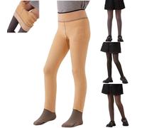 Girls Thermal Tights Fleece Lined High Waist Leggings Kids Opaque Winter Tights Thick Strechy Soft Pantyhose Children Warm School Pants Leggings Comfortable Stretch Cozy Stockings