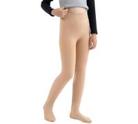 Girls Thermal Tights Kids Fleece Lined Opaque Stretchy Soft Full Foot Leggings Children Winter Thermal Pantyhose Warm Inner Fleeced Socks Teen High Waisted Party School Tight
