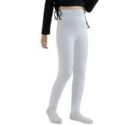 Girls Thermal Tights Kids Fleece Lined Opaque Stretchy Soft Full Foot Leggings Children Winter Thermal Pantyhose Warm Inner Fleeced Socks Teen High Waisted Party School Tight