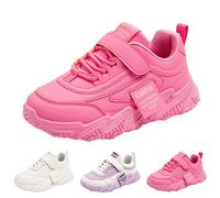 Girls Trainers Kids Lace Up Walking Running Sneakers Children Breathable Non Slip Casual Trainers Teen Girls Lightweight Athletic Tennis Shoes for School Outdoor Sports