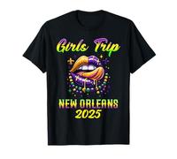 Girls Trip 2025: Fiesta de Verano de Despedida de Soltero de New Orleans Lips Camiseta