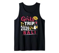 Girls Trip 2026 Bali Travel Girls Group Indonesia Vacay Camiseta sin Mangas