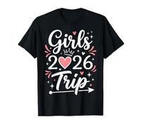 Girls Trip 2026 Cute Crown Heart Matching Group Vacation Camiseta