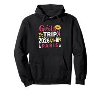 Girls Trip 2026 Paris Travel Girls Group France Vacay Sudadera con Capucha