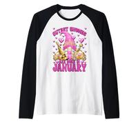 Girls Trip Birthday Princess GNOME Graphic Born In January Camiseta Manga Raglan