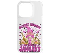 Girls Trip Birthday Princess GNOME Graphic Born In January Carcasa para iPhone 14 Pro