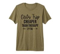 Girls Trip Cheaper Than a Therapy 2026 Girls Vacation Trip Camiseta Premium