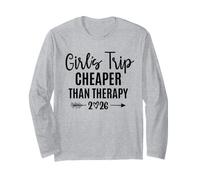 Girls Trip Cheaper Than a Therapy 2026 Girls Vacation Trip Manga Larga