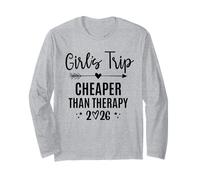 Girls Trip Cheaper Than a Therapy 2026 Girls Weekend Party Manga Larga