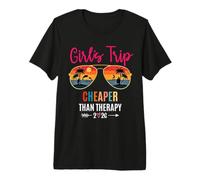 Girls Trip Cheaper Than a Therapy 2026 Summer Girls Weekend Camiseta Premium