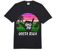 Girls Trip Costa Rica - Letrero de Surfista Shaka a Juego Comfort Colors Adult Heavyweight T-Shirt