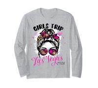 Girls Trip Las Vegas 2026 Birthday Squad Fin de Semana para Mujeres Manga Larga
