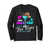 Girls Trip Las Vegas 2026 Birthday Squad Fin de Semana para Mujeres Manga Larga