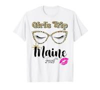 Girls Trip Maine 2025 para Mujeres Escuadrón de cumpleaños de Fin de Semana Camiseta