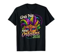 Girls Trip New Orleans 2026 - Cuentas de máscara de Mardi Gras para Mujeres y niñas Camiseta