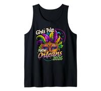 Girls Trip New Orleans 2026 - Cuentas de máscara de Mardi Gras para Mujeres y niñas Camiseta sin Mangas