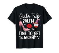Girls Trip Salem Time To Get Wicked Halloween Group Matching Camiseta