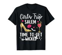 Girls Trip Salem Time to Get Wicked Halloween Group Matching Camiseta