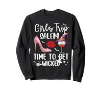 Girls Trip Salem Time To Get Wicked Halloween Group Matching Sudadera